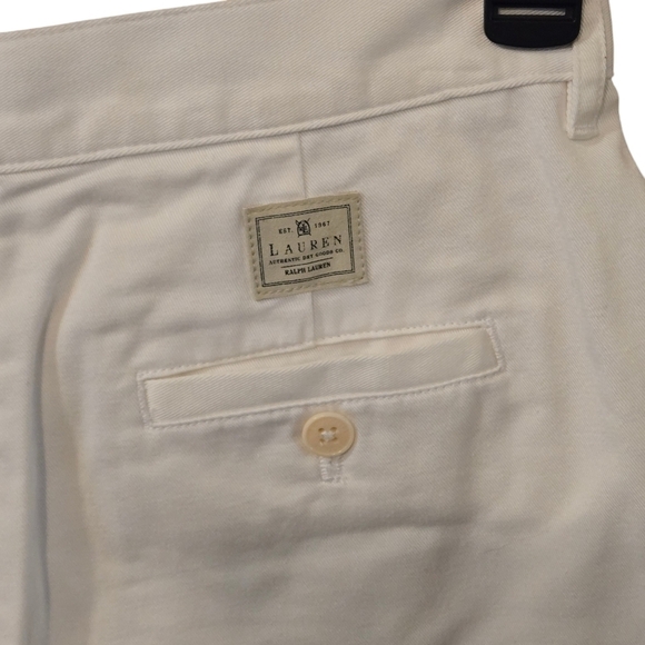 Lauren Ralph Lauren Khaki Chino Shorts Midrise Women size 6P - Picture 5 of 14